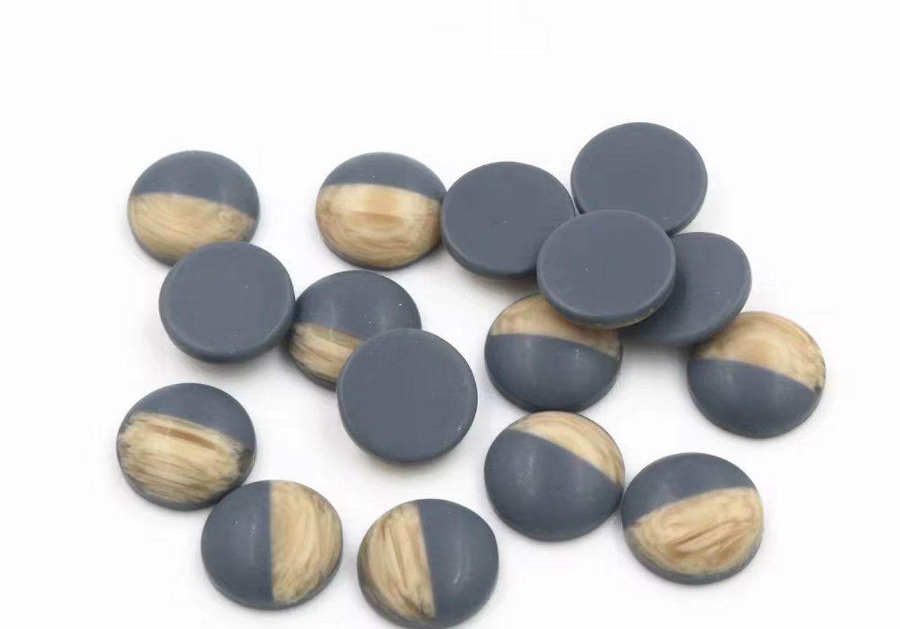 12mm Mix Colors Wood Grain Frosted Imitation