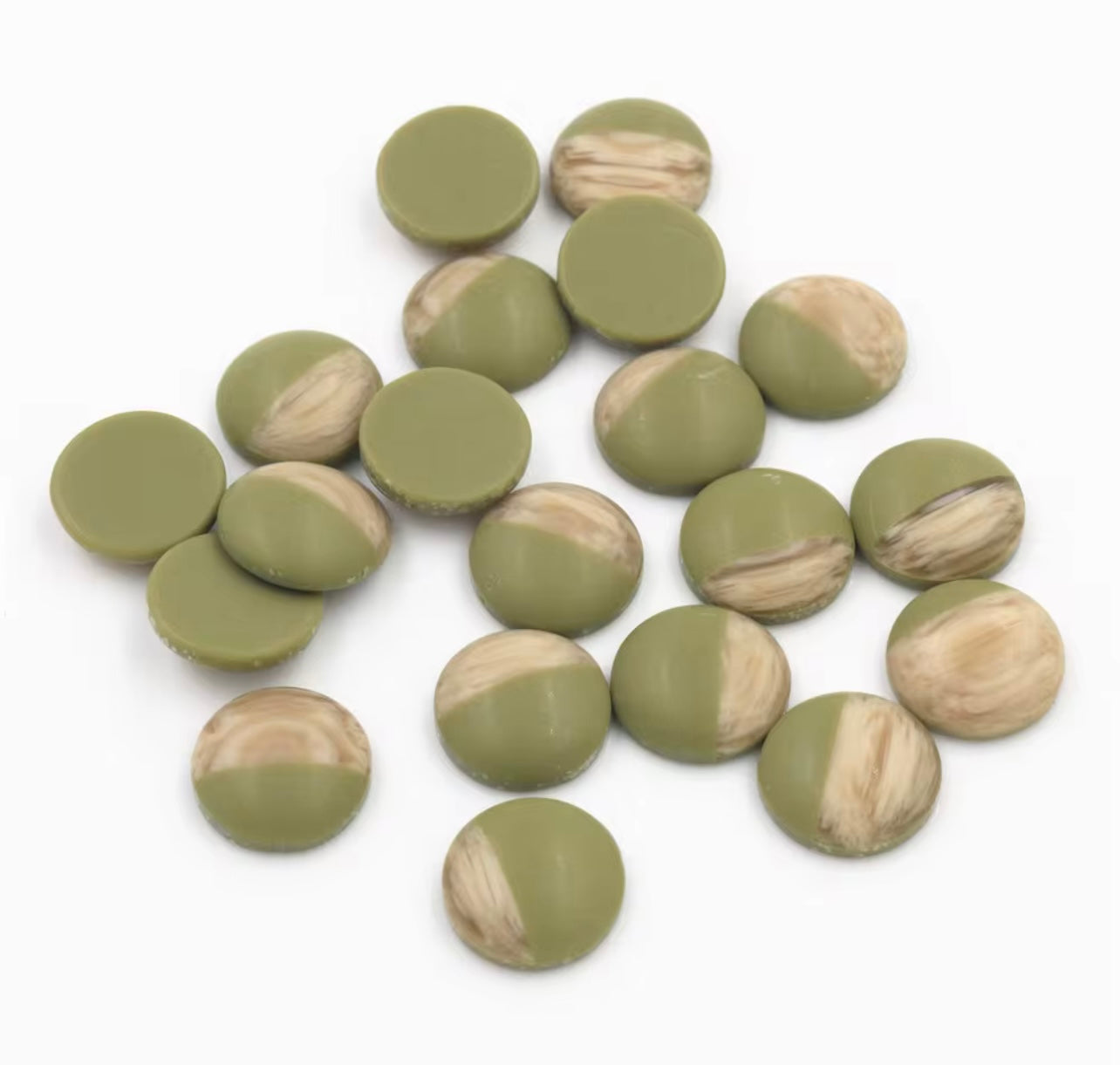12mm Mix Colors Wood Grain Frosted Imitation