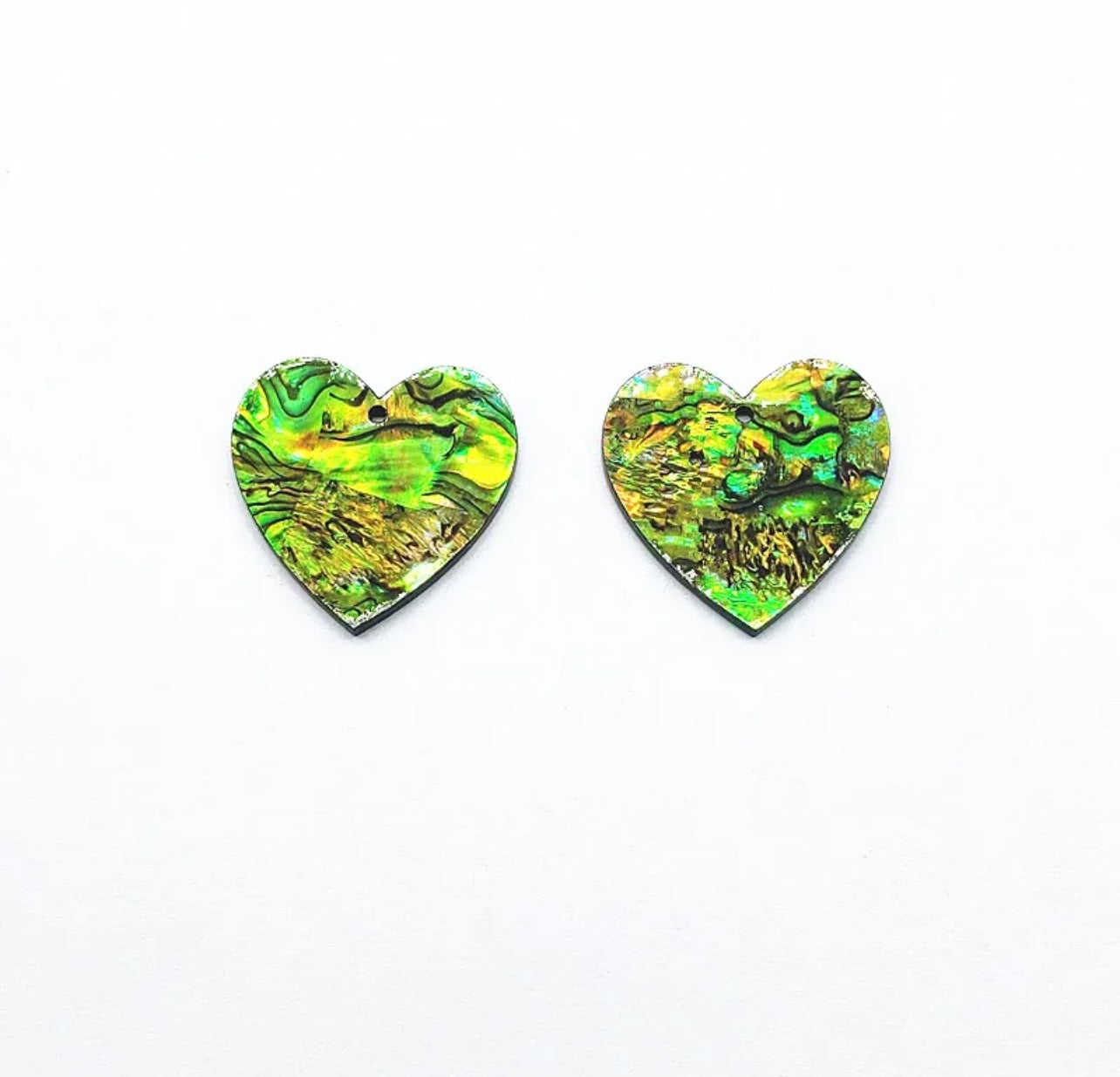 Abalone Heart on acrylic