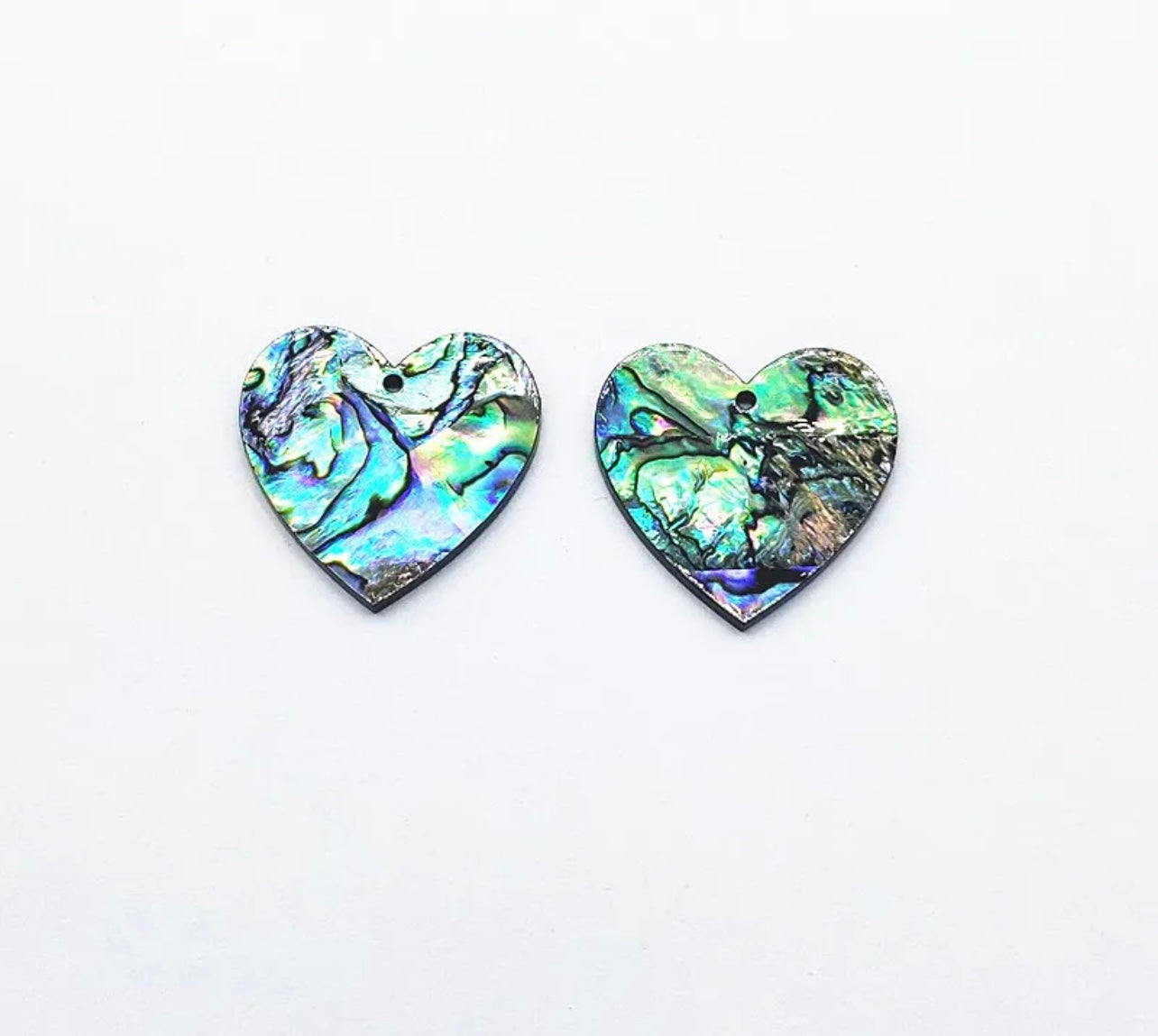 Abalone Heart on acrylic