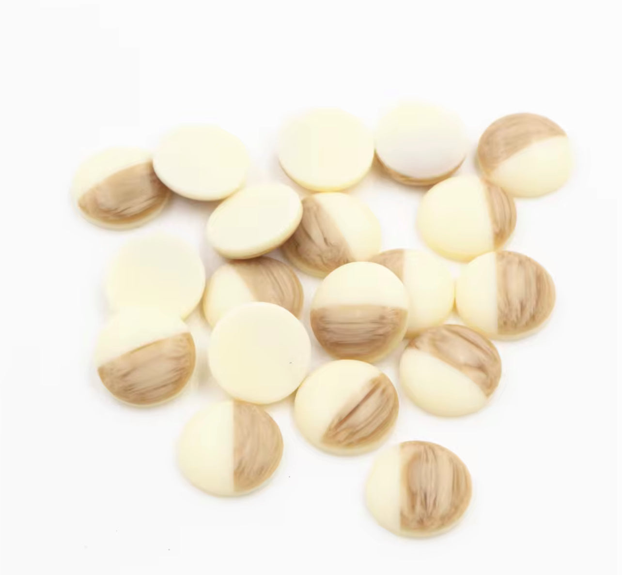 12mm Mix Colors Wood Grain Frosted Imitation