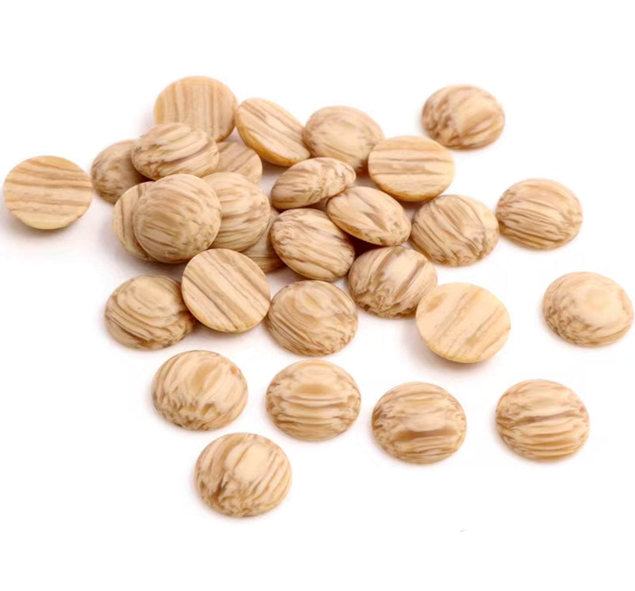 12mm Mix Colors Wood Grain Frosted Imitation