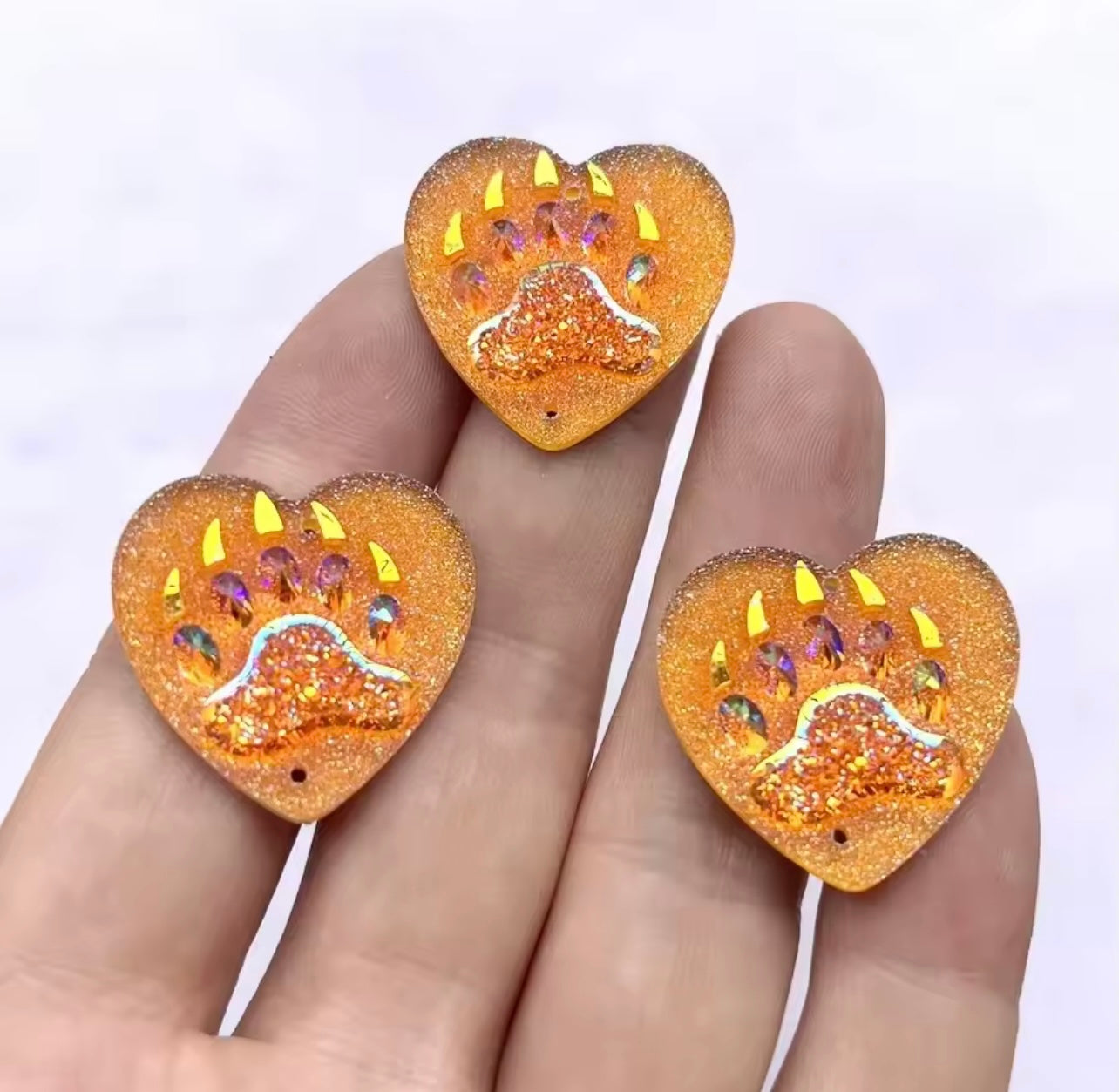 Bear claw hearts