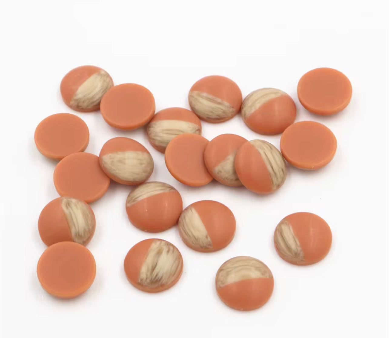 12mm Mix Colors Wood Grain Frosted Imitation