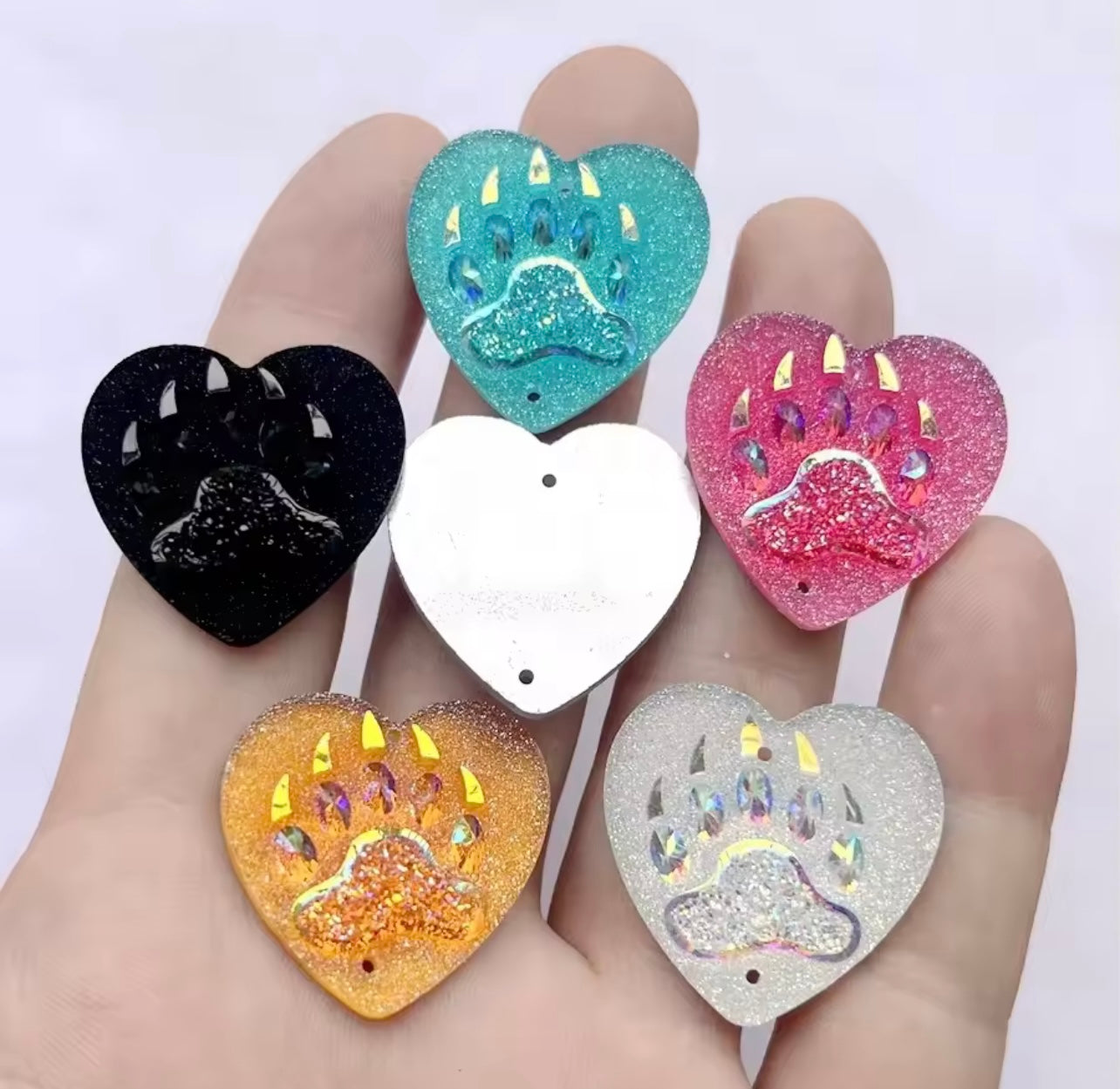 Bear claw hearts