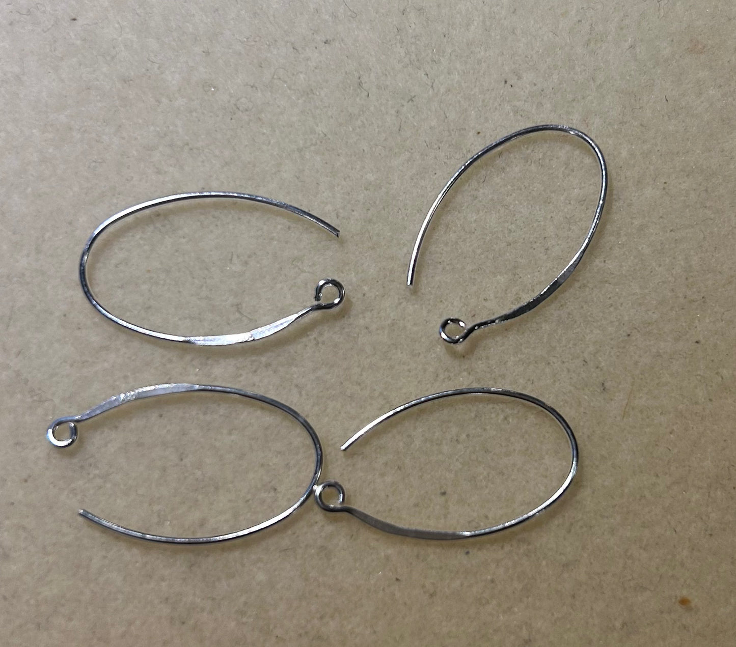 925 sterling silver v shape hooks